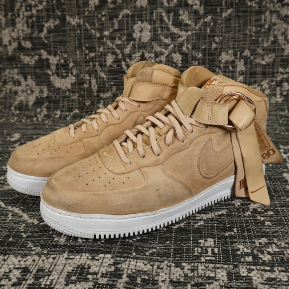 Size 12 - Nike Victor Cruz x Air Force 1 Mid Vachetta Tan NO BOX - Picture 2 of 10